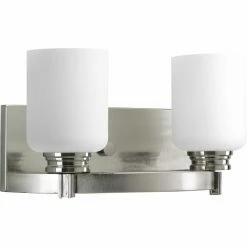 Outlet 🤩 Transitional Progress Lighting Orbitz 2 Light Bathroom Vanity Light 🎉