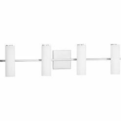 Best Sale 🔔 Transitional Progress Lighting Colonnade 4 Light Bathroom Vanity Light 😀