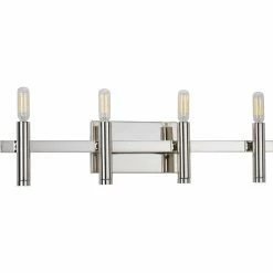 Deals 😉 Mid-Century Progress Lighting Draper 4 Light Bathroom Vanity Light ❤️