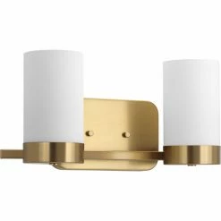 Cheap ❤️ Mid-Century Progress Lighting Elevate 2 Light Bathroom Vanity Light 🧨