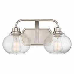 Promo 🎉 Industrial Quoizel Trilogy TRG8602 Vanity Light 👍