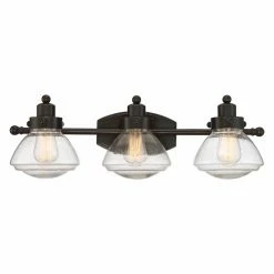 Buy 🔔 Transitional Quoizel Scholar SCH8603PN 3 Light Bathroom Vanity Light 🎁
