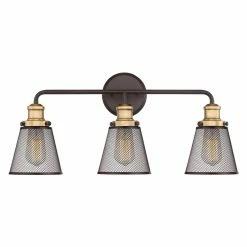 Wholesale 🔔 Industrial Quoizel Vault VLT8603WT Bathroom Vanity Light ✔️