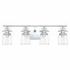 Discount 🛒 Transitional Quoizel Grant 4 Light Bathroom Vanity Light ✔️ -Vaxcel Shop masterQUO3661