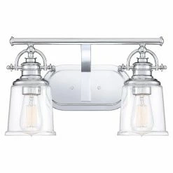 Flash Sale ✔️ Transitional Quoizel Grant 2 Light Bathroom Vanity Light ❤️