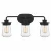 Best Pirce ❤️ Industrial Quoizel Lewiston 3 Light Bathroom Vanity Light 🎉