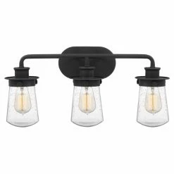 Best Pirce β€οΈ Industrial Quoizel Lewiston 3 Light Bathroom Vanity Light π