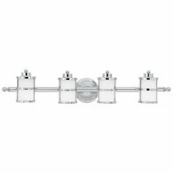 Discount ✔️ Modern / Contemporary Quoizel Tranquil Bay TB8604C 4 Light Bathroom Vanity Light ❤️