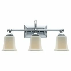 Outlet 🌟 Bathroom Vanity Lights Quoizel Nicholas NL8603C 3 Light Bathroom Vanity Light 🌟