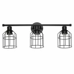 Best Pirce 🤩 Farmhouse / Cottage Lalia Home 3 Light Industrial Wired Vanity Light ✨ -Vaxcel Shop scaleALLT370