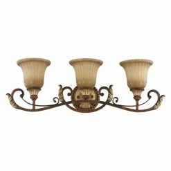 Discount 🧨 Livex Lighting Traditional Livex Villa Verona 8553-63 Vanity Light - Verona Bronze Finish With Aged Gold Leaf Accents - 30W In. 😀 -Vaxcel Shop scaleLXL1174