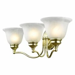 Best reviews of ✨ Livex Lighting Traditional Livex Essex 1353-02 3-Light Bath Light In Polished Brass 🛒 -Vaxcel Shop scaleLXL1726 1