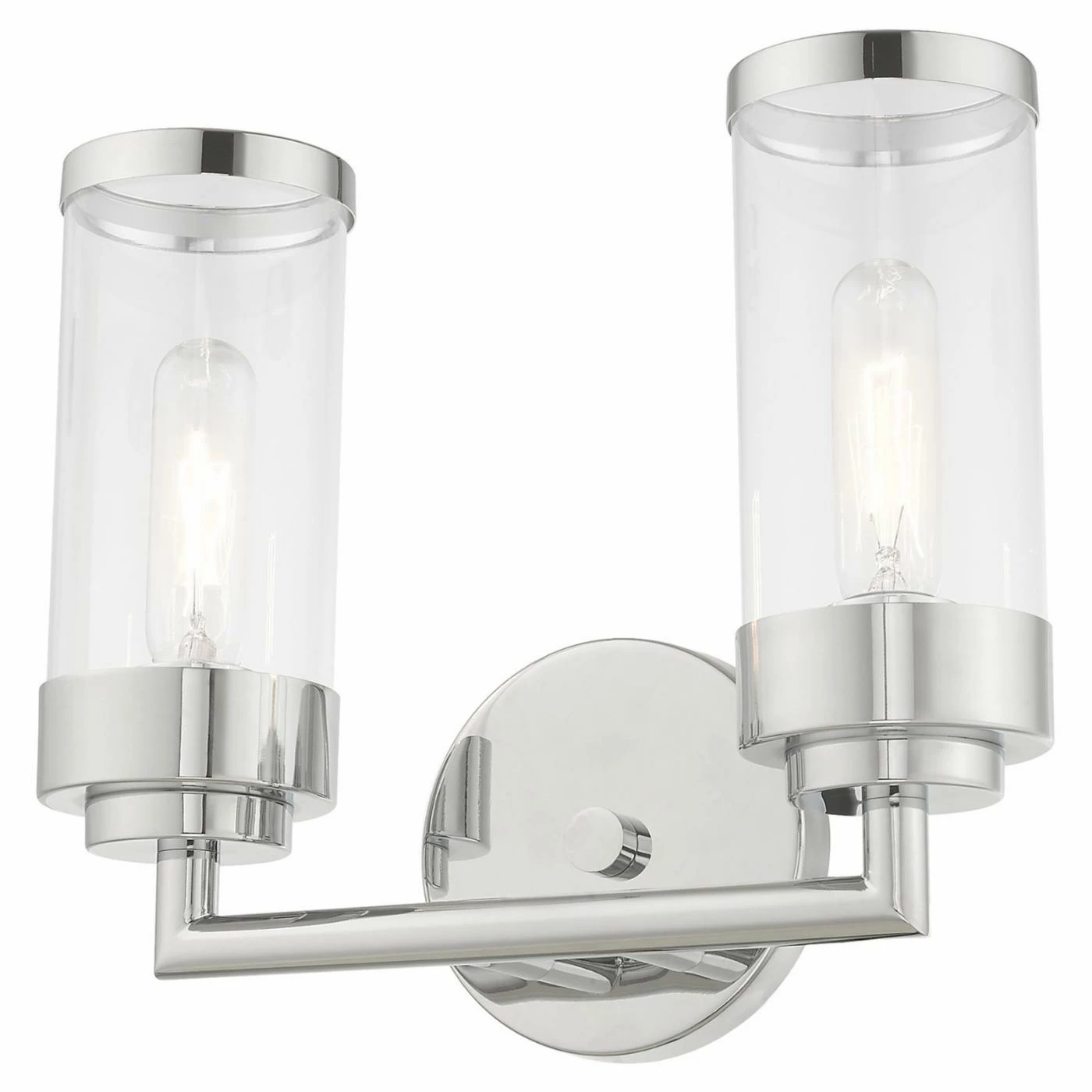 Outlet ⌛ Transitional Livex Lighting Hillcrest 2 Light Bathroom Vanity Light ✨ 6 Outlet ⌛ Transitional Livex Lighting Hillcrest 2 Light Bathroom Vanity Light ✨ - Image 4