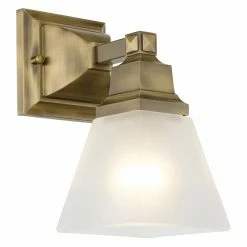 Wholesale 👍 Livex Lighting Traditional Livex Mission 1031-01 Bath Vanity 9.5H In. - Antique Brass ❤️ -Vaxcel Shop scaleLXL524