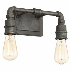 Cheapest 💯 Transitional Quoizel Squire SQR8602RK 2 Light Bathroom Vanity Light ⭐ -Vaxcel Shop scaleQUO2990