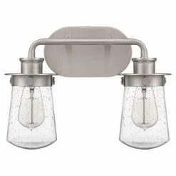 New ⭐ Industrial Quoizel Lewiston 2 Light Bathroom Vanity Light 💯 -Vaxcel Shop scaleQUO3674